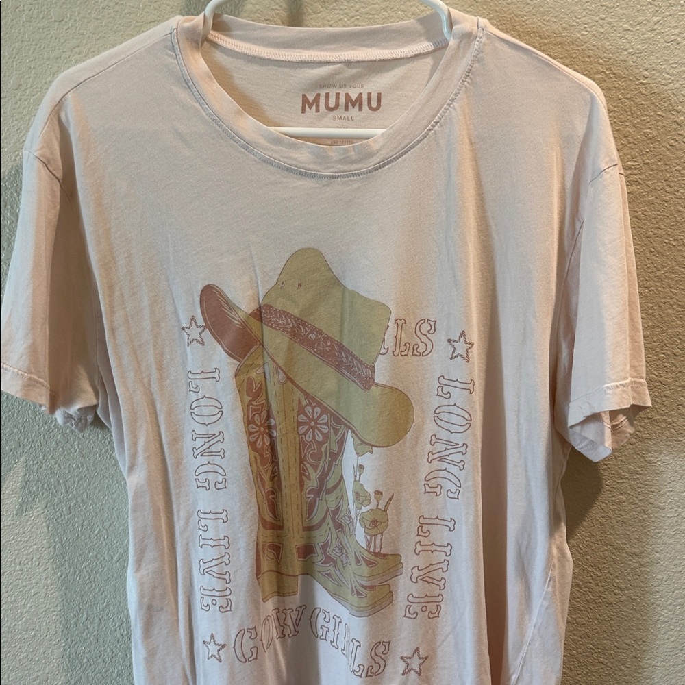 Show Me Your MuMu Beige Graphic Tee